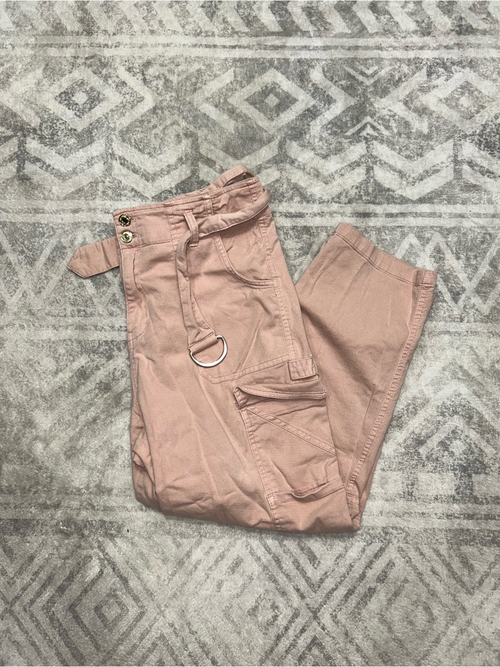Guess women’s Cargo Pants in Blush Pink